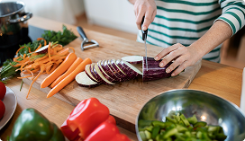 Roasted vegetables preparation