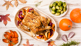 Roast chicken with vegetables
